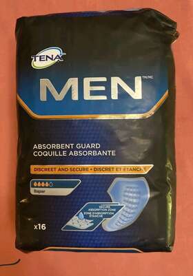 Tena 768702543040 - 16 Count Mens Absorbent Guards Super Absorbency Discreet Secure New