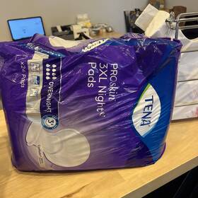 Tena 768702543927 Proskin 3xl Incontinence Pads Overnight Absorbency 24ct