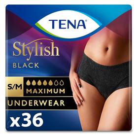 Tena 768702544450 Stylish Incontinence Cotton Underwear Max Absorbency Small/medium 36 Ct