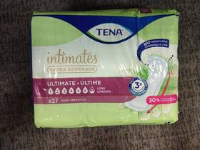 Tena 768702544726 Intimates Extra Coverage Incontinence Pads Ultimate Long 27 Ct. 7b