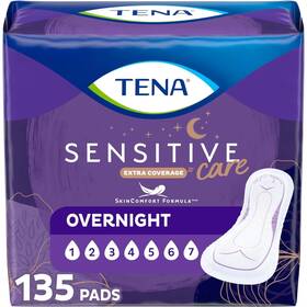 Tena 768702544771 Incontinence Pads Overnight Absorbency Extra Coverage Intimates - 135 Count