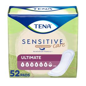 Tena 768702557375 Sensitive Care Incontinence Pads Postpartum And Long Length White
