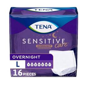Tena 768702557580 64 Ct Sensitive Care Overnight Incontinence Underwear For Women Large