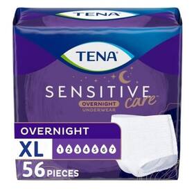 Tena 768702557597 Sensitive Care Overnight Underwear Xlarge 4 Pack 56 Ct Multiples Available