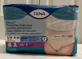 Tena 768702730204 Proskin Disposable Protective Underwear For Women Size Small 20 Ct New