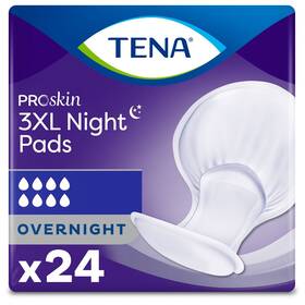 Tena 815612759013 Proskin 3xl Incontinence Pads Overnight Absorbency 24 Ct