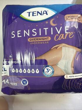Tena 894321000227 Sensitive Care Overnight Incontinence Underwear For Women Xlarge 14 Count