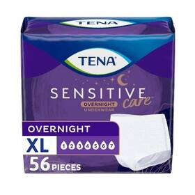 94306739 Tena Sensitive Care Overnight Incontinence Underwear For Women - Xl 56ct