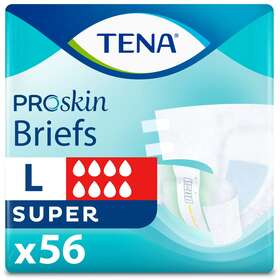 Tena 972670493195 Proskin Unisex Adult Diapers Maximum Absorbency Large 56 Ct