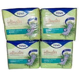 97483 Tena Lot Of 4 New Intimates Moderate Incontinence Bladder Pads 20 Count Each