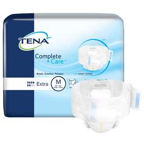 Bd8094 Tena Complete Care Briefs Incontinence Disposable Moderate Absorbency