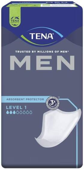 Tena Men 681338548079 Incontinence Underwear Protector- Level 1- High Absorbent Urinary Pad