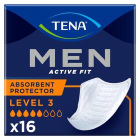 N67090 Tena For Men Absorbent Protectors Level 3 Pack Of 16 Pads Eligible Vat