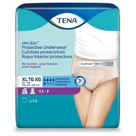 1135409 Tena Pro Skin Absorbent Underwear Nude X-large 56 Case Cs