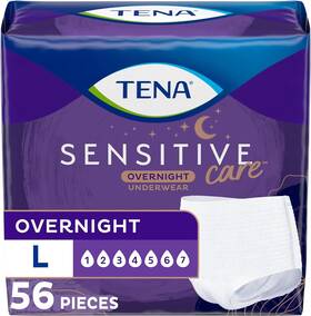 Spausd26030 Tena Incontinence Underwear For Women Overnight Absorbency Large - 56 Count New