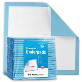 Tendergentle 648289173550 Incontinence Bed Pads Disposable For Adults - 23x36 Underpads 50