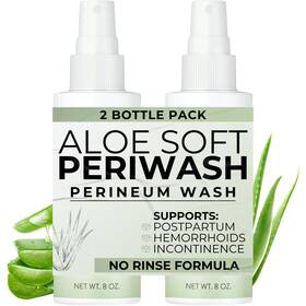 Tendergentle Tg-172682 Aloe Soft Perineal Spray - Pack Of 2 8 Oz Rinse Free Perineum Wash Cleanses