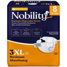 Tg-179201 Tendergentle 3xl Adult Diapers For Women And Men - 8 Bariatric Disposable Briefs With Tabs