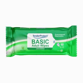 Tenderprotect 850021591595 Basic Adult Wipes Large 8 Inch X 10 Super Soft Wash Cloths For Skin Cleans