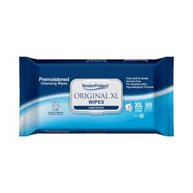 Tenderprotect 855703008033 Original Xl Premium Adult Wipes 50/pk Extra-large 9 Inch X12 Wet