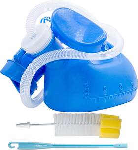Testyu 738634020476 Urinals For Men And Women 2000ml Portable Urinal Spill Proof Thick Firm Blue