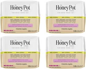 8834 The Honey Pot Company - Incontinence Pads For Women 64 Count Pack Of 1