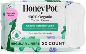 I00114391 The Honey Pot Company - Herbal Everyday Panty Liners For 30 Count Pack Of 1