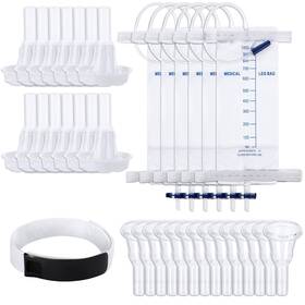 Jyd-threlaco-1897 Threlaco 21 Pcs Male Condom Catheter Kits Include 14 Catheters External Self-se