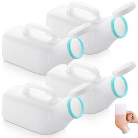 Jyd-threlaco-2399 Threlaco 4 Pack 40 Oz/1200 Ml Portable Urinal For Men Spill Proof Urine Bottles Pl