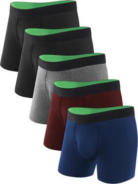 Tiichoo 313038324346 Washable Incontinence Underwear For Men Regular Absorbency Boxer Br