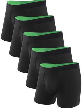 Tiichoo 711181925289 Washable Incontinence Underwear For Men Regular Absorbency Boxer Br