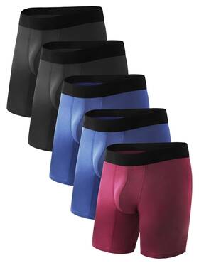 Tiichoo 926950309441 Men Incontinence Underwear Washable Fecal Boxer Briefs Sz S