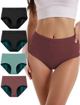 Tiichoo 926950310232 Incontinence Underwear For Women Leak Proof Panties High Waisted Peri