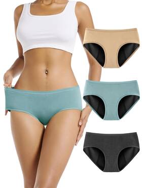 Tiichoo 975821862509 Womens Period Underwear Heavy Flow Soft Menstrual Panties Teens Leak Proof I
