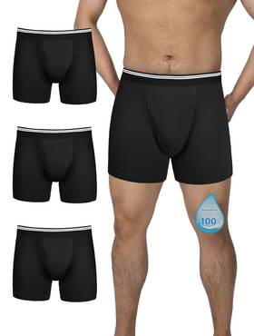 Tiichoo 976895994929 Washable Incontinence Underwear For Men With Front Fly Reusable Protective Le