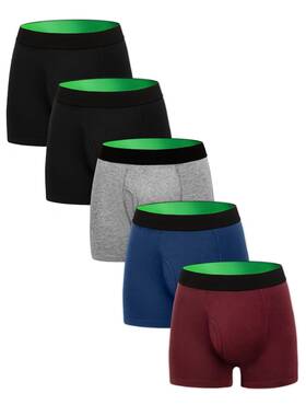 Tiichoo 976895999054 Washable Urinary Incontinence Underwear For Men Cotton Boxers Briefs 5 Pack 3