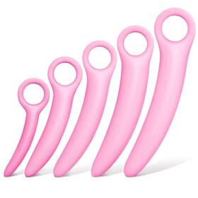 Heq-tisancy-7674 Tisancy Silicone Pelvic Floor Muscle Dilator Set - 5 Sizes For Exercising Massage