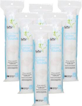 Tng Worldwide 744110082128 Forpro Premium Stitched Cotton Rounds 100% Pure Pads For Removing Makeup
