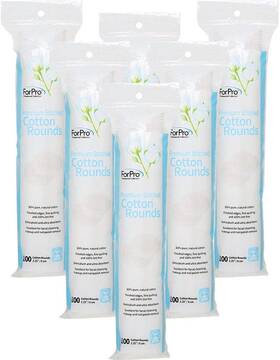 P-a1-g1 Tng Worldwide Forpro Premium Stitched Cotton Rounds 100% Pure Pads For Removing Makeup