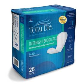 Total Dry 855892008791 Totaldry Ultimate Boost Ups Overnight Incontinence Pads For Women And Men Fsa