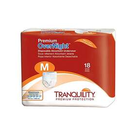 5624452 Tranquility 2115 Premium Overnight Adult Underwear Pull On Medium 34 Inch -48 Cas