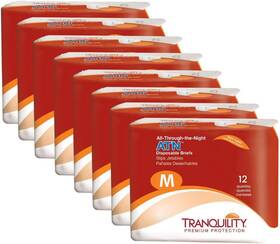 Tranquility 689550845714 Premium Atn Disposable Briefs With Tabs Overnight Protection Core
