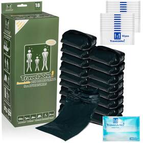 66856 Traveljohn Adventurer Resealable Disposable Urinal For All Genders Adults And Children