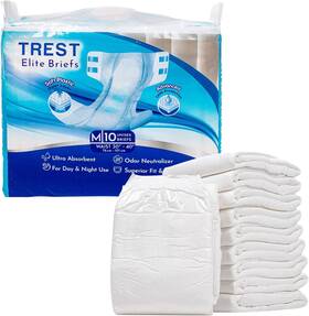 Trest 744759691651 Briefs For Men And Women Overnight Diapers Incontinence Absorbency