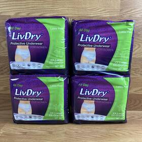 Liv040wpf Tye Medical Livdry Protective Underwear For Woman Super Absorbent All Day Xxl 2xl 40 Count