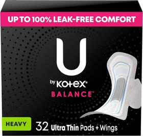 10036000549109 U By Kotex Balance Ultra Thin Pads With Wings Heavy Absorbency