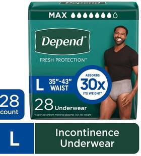 105374502 Un Brand Fresh Protection Incontinence Underwear For Men Adult Diapers L 28 Count