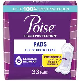 Un Brand 445018769793 Incontinence Pads For Women 6 Drop Ultimate Absorbency Regular Length 33 Coun