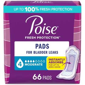 Un Brand 705353840227 Incontinence Pads For Women 4 Drop Moderate Absorbency Regular Length 66 Coun