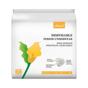 Uneat 860010912966 Disposable Period Underwear For Women Unscented Overnight Ultra-th Inch